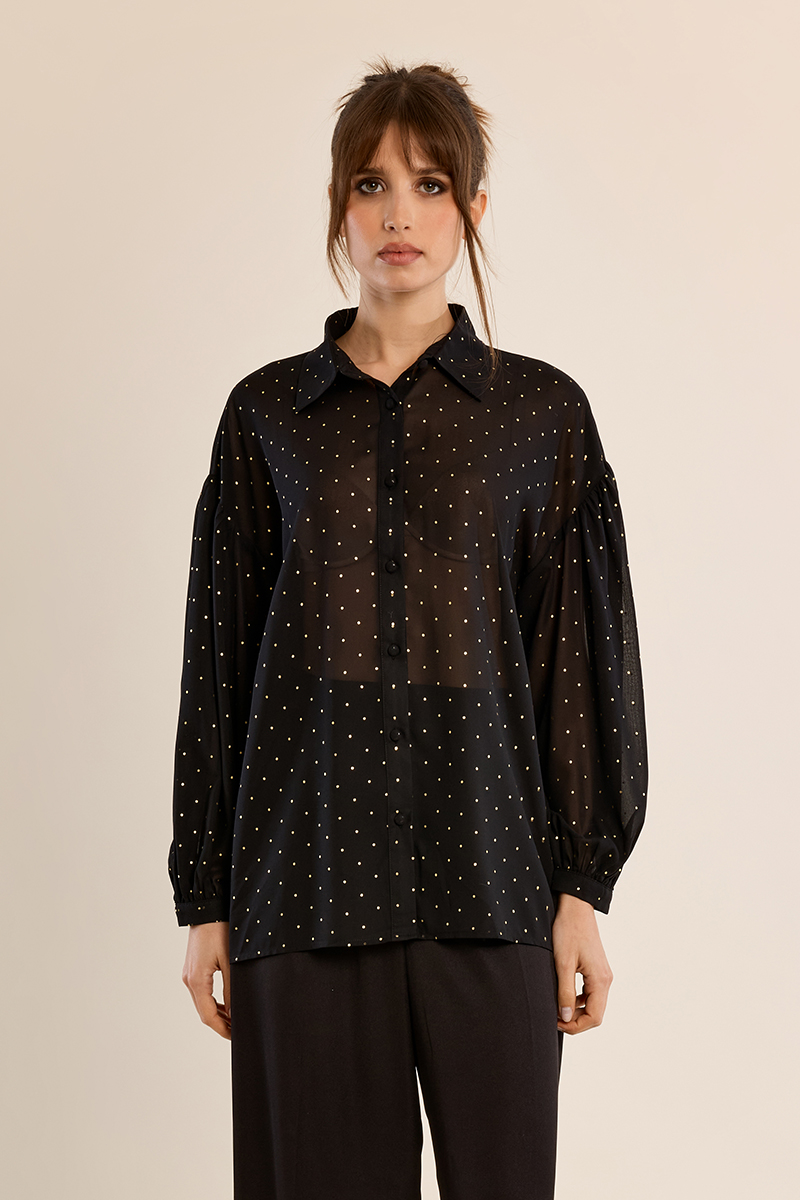 Chemisier détails dorés – MOLLY BRACKEN - R1754EN - Molly Bracken