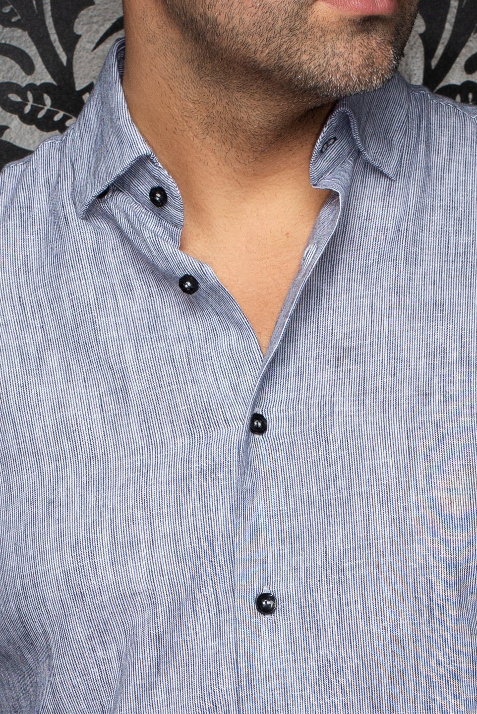 Chemise en lin Gere – AU NOIR