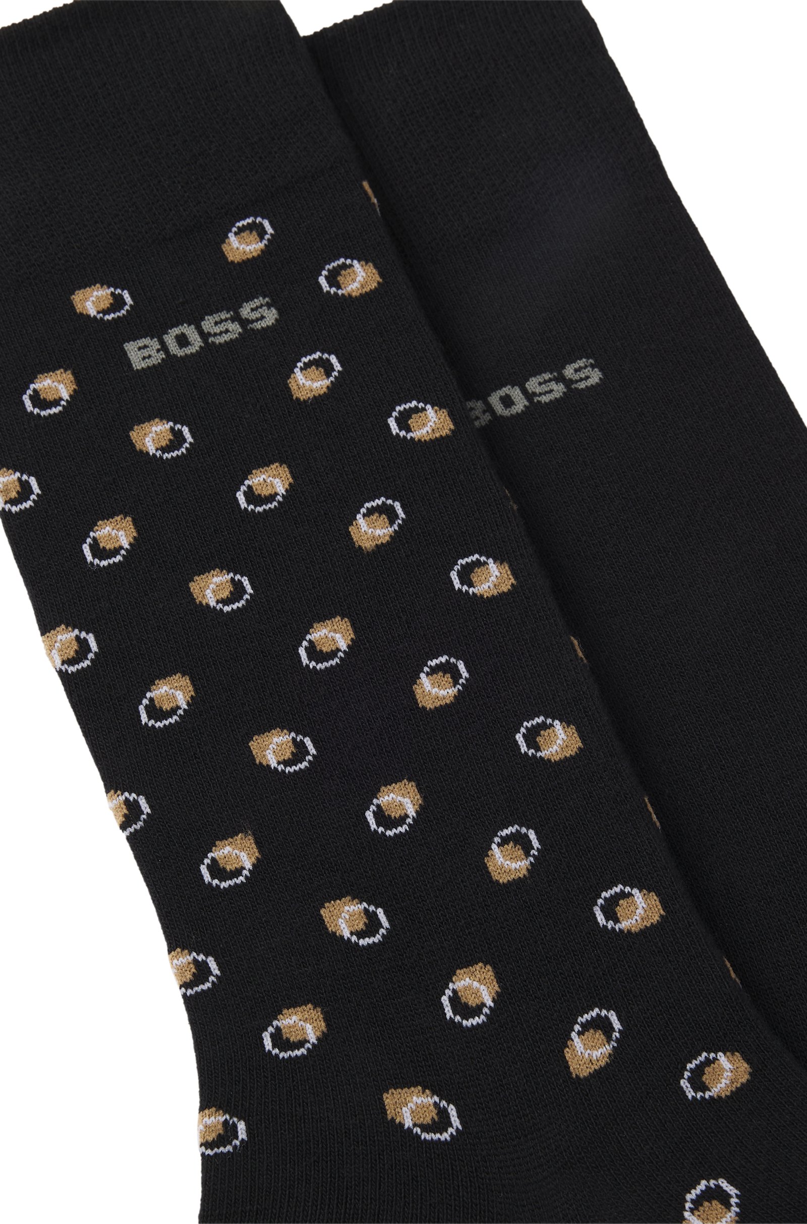 Lot de deux paires de bas à micro-motifs - HUGO BOSS 