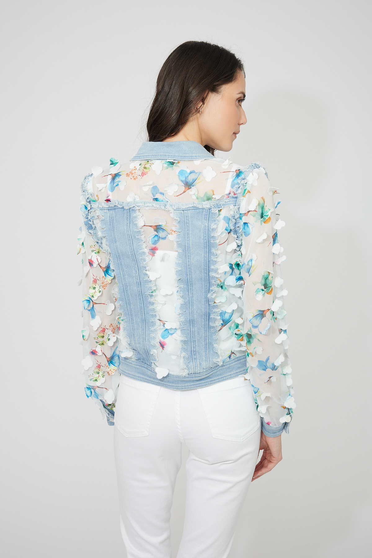 Veste denim Floral – FRANK LYMAN