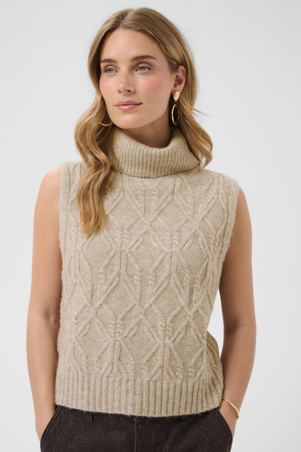 Débardeur tricot Elsie – CREAM
