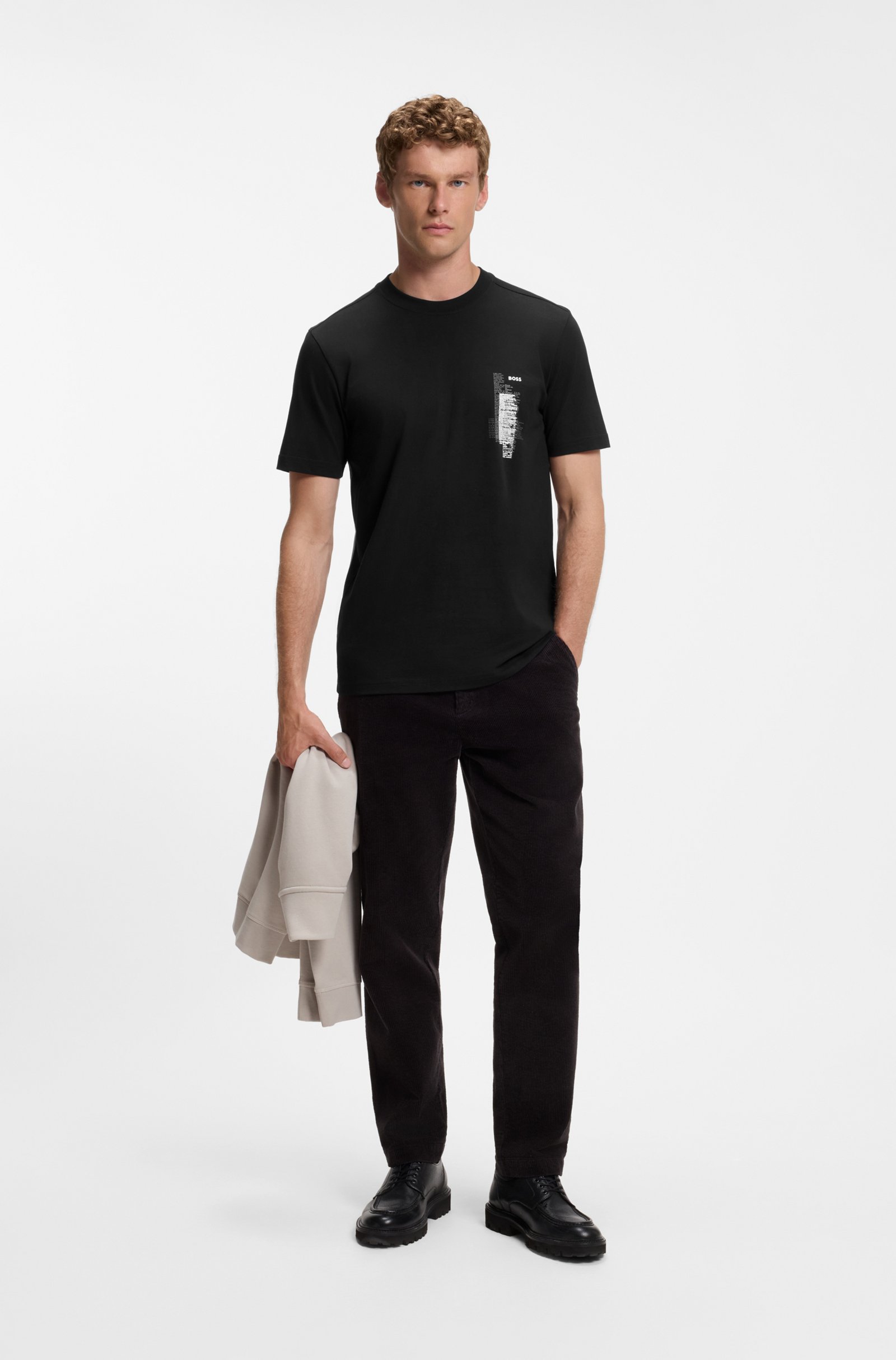T-shirt en jersey Footprint – HUGO BOSS