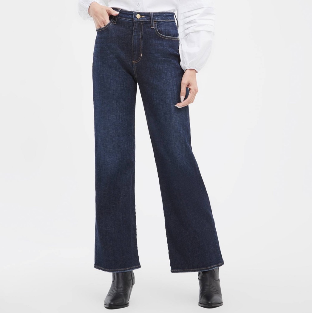 Jean évasé foncé - GUESS - WBBA98D5860 - Guess