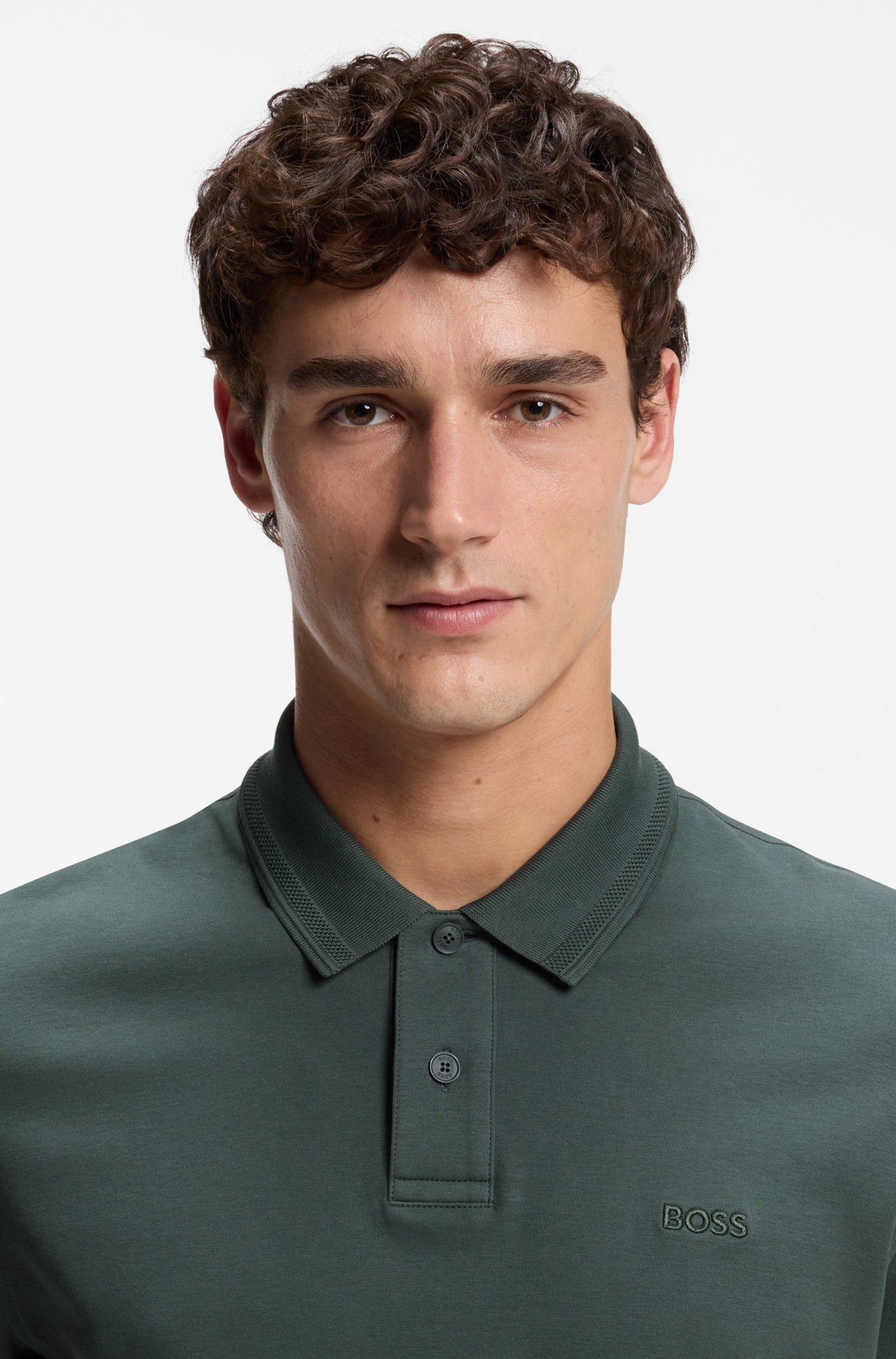 Polo Interlock manches longues - HUGO BOSS