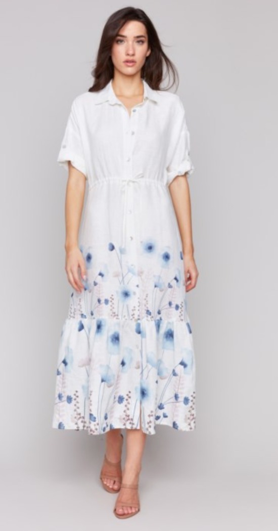 Robe chemise maxi- CHARLIE B 