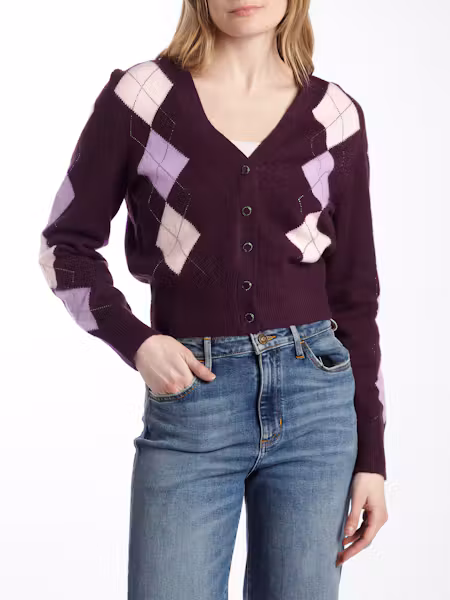 Cardigan argyle Gracie – GUESS - W6BR47Z1446 - Guess