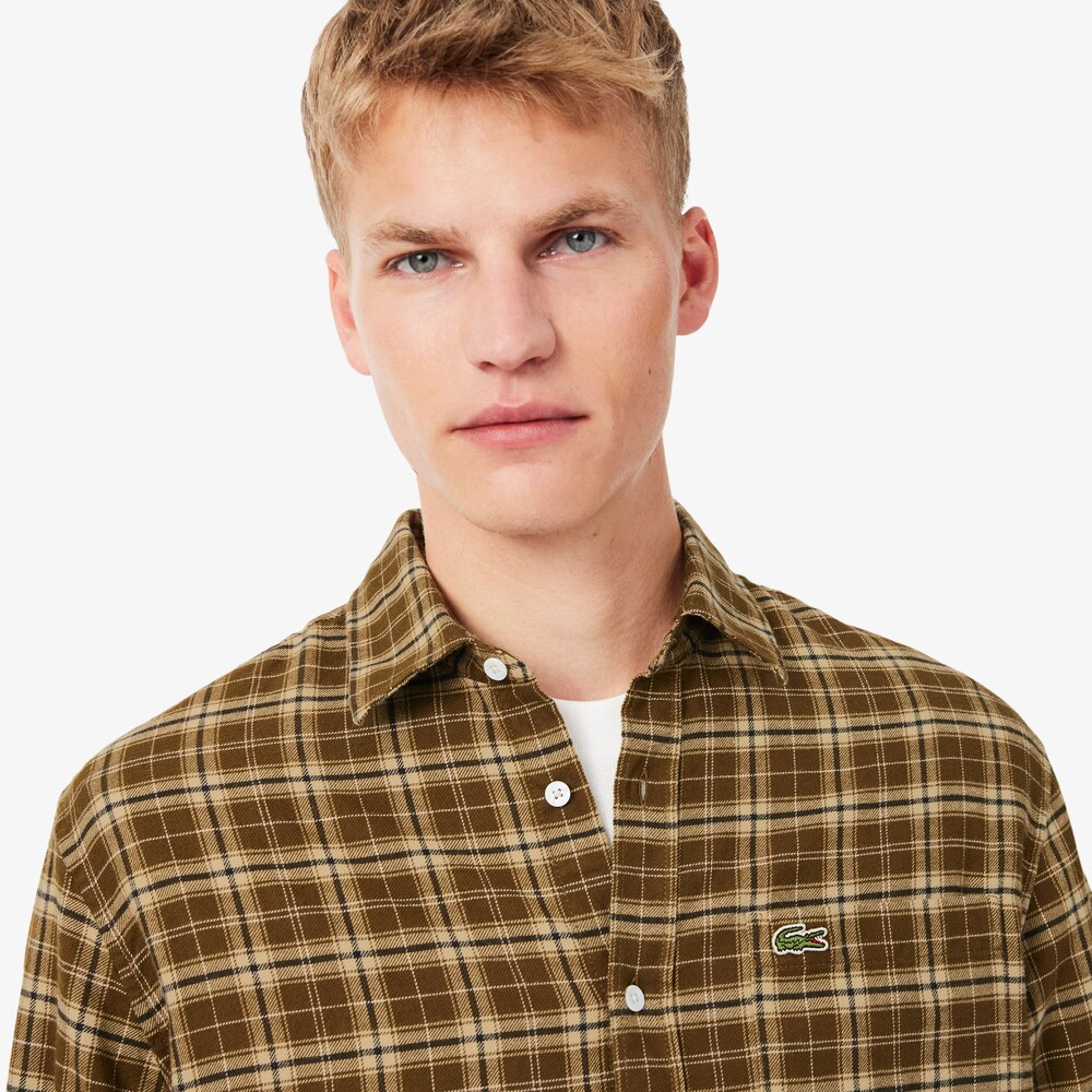 Chemise en flanelle à carreaux – LACOSTE