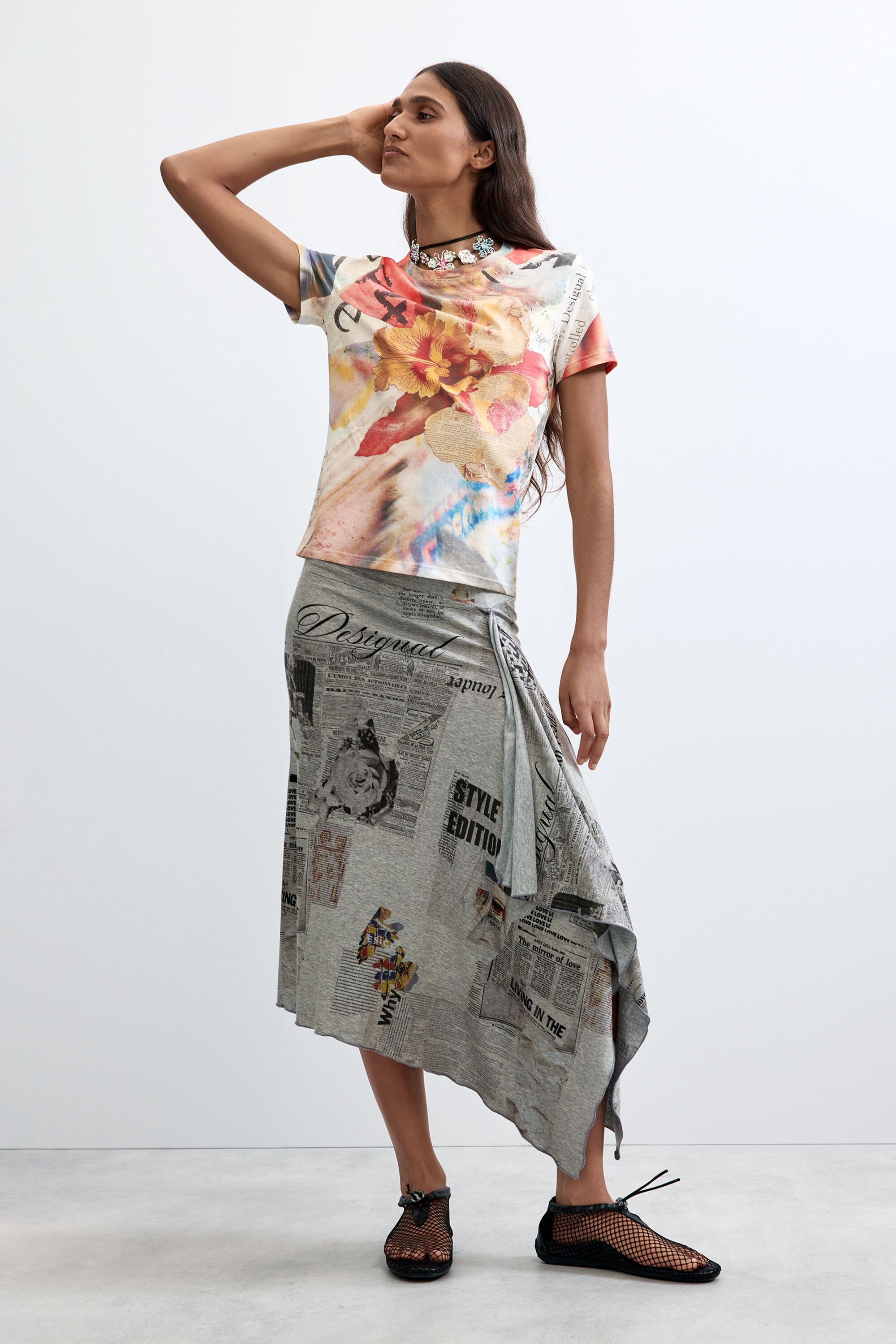 T-shirt floral – DESIGUAL