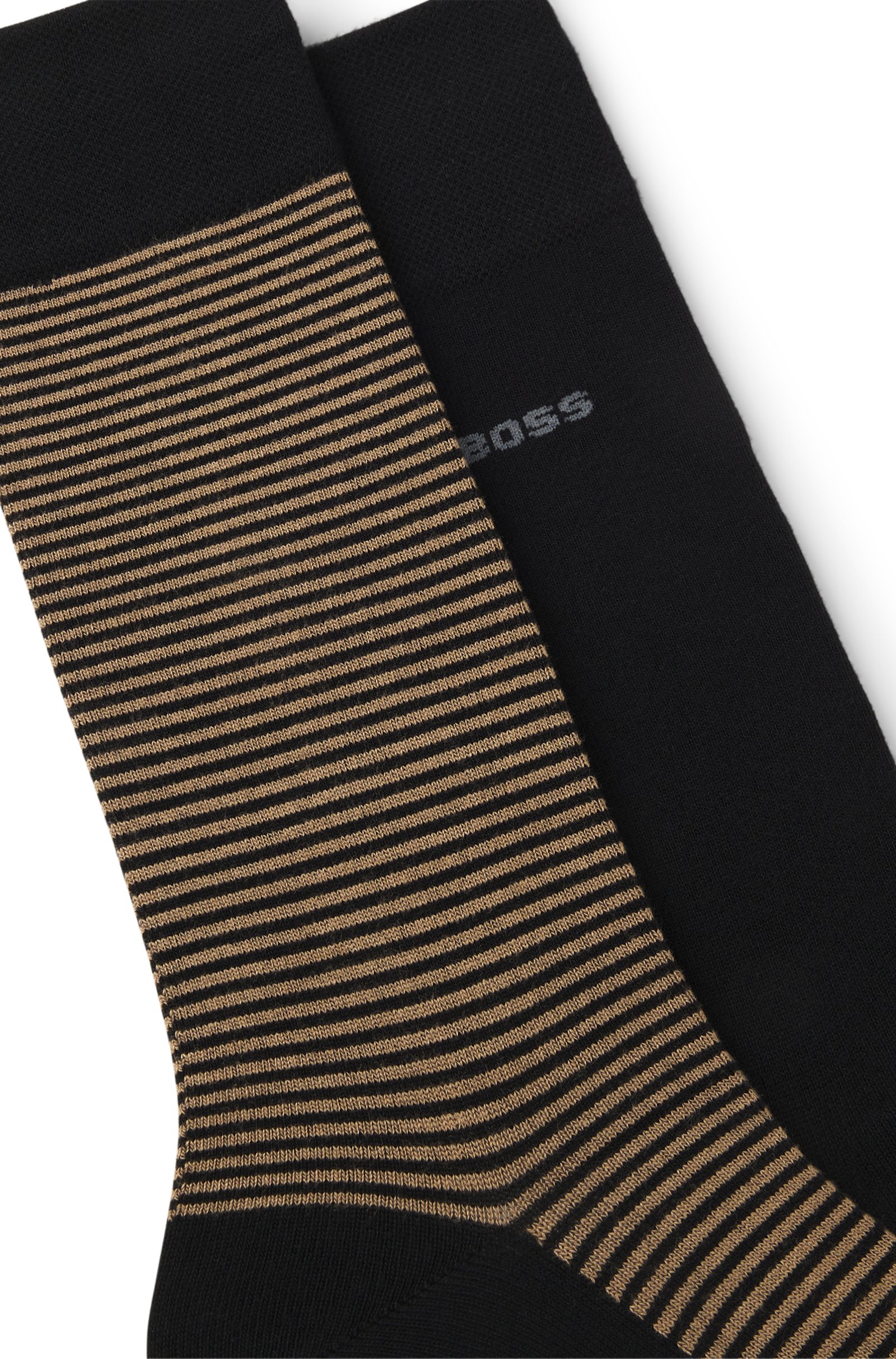 Lot de deux paires de chaussettes mi-hautes – HUGO BOSS