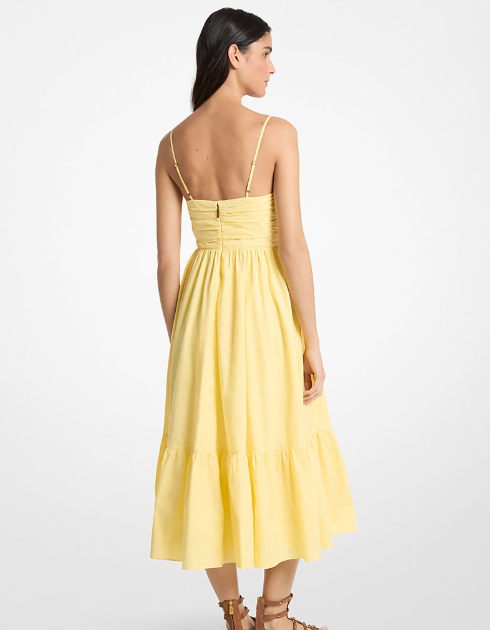 Robe midi en popeline de coton – MICHAEL KORS