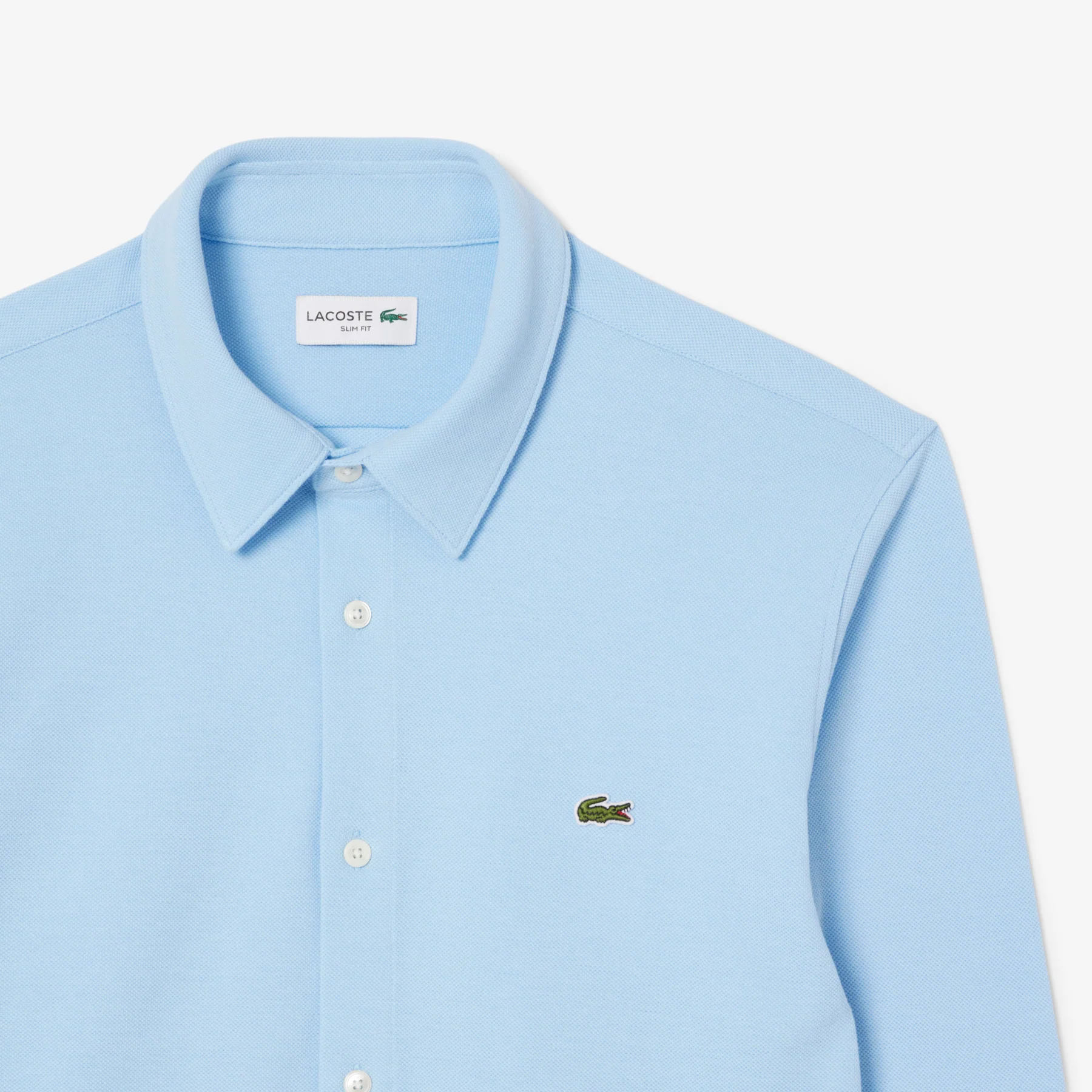 Chemise en piqué coton coupe ajustée – LACOSTE