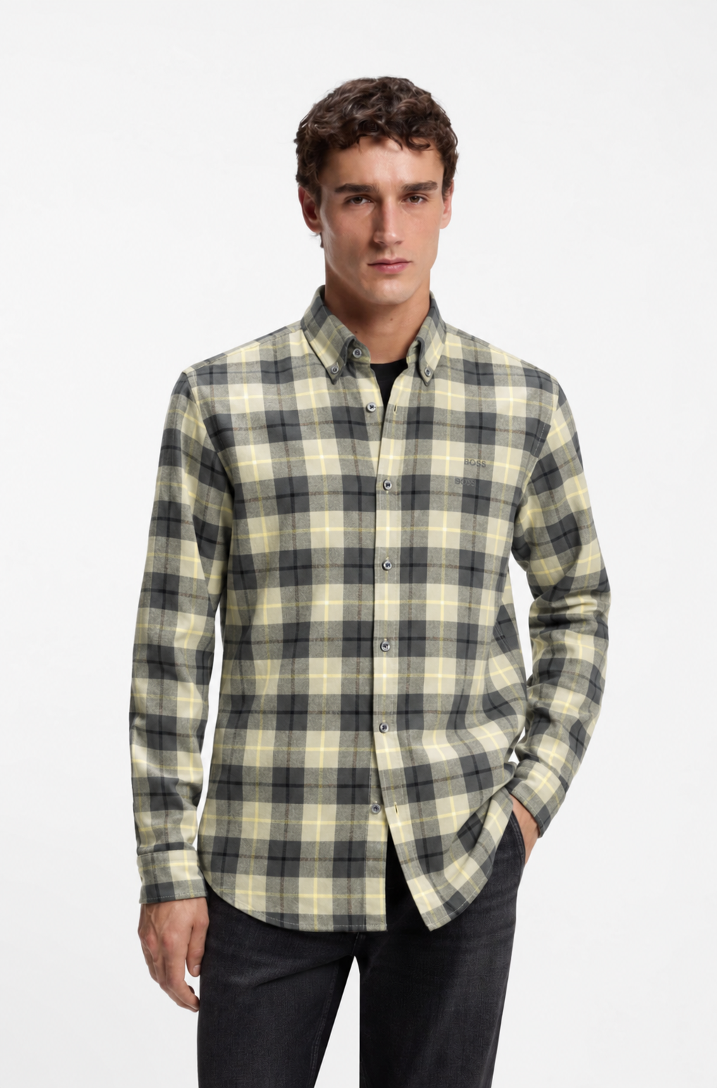 Chemise Rickert en flanelle – HUGO BOSS - 50569719-372 - Hugo Boss