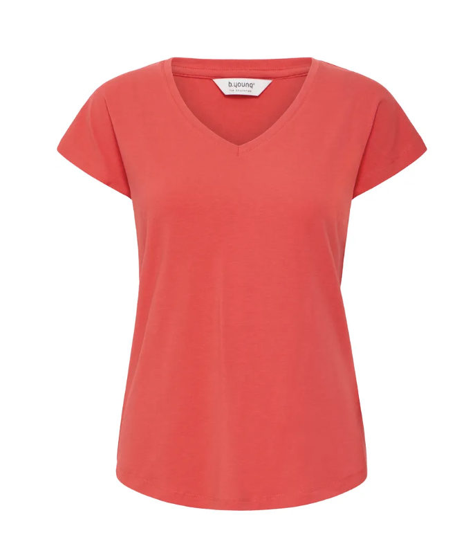 T-Shirt Pamila à encolure en V - BYOUNG - 20816364 - B.YOUNG