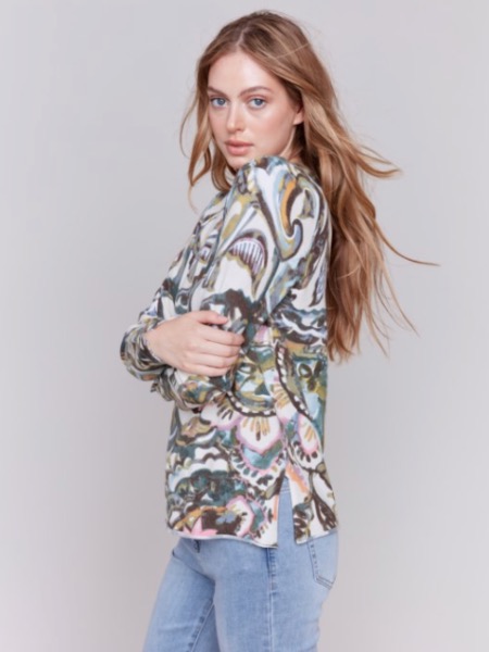 Chandail col en v - CHARLIE B 