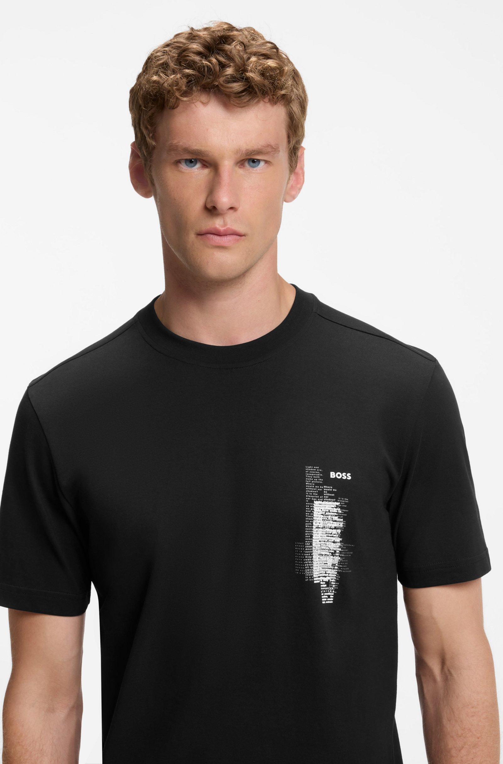 T-shirt en jersey Footprint – HUGO BOSS
