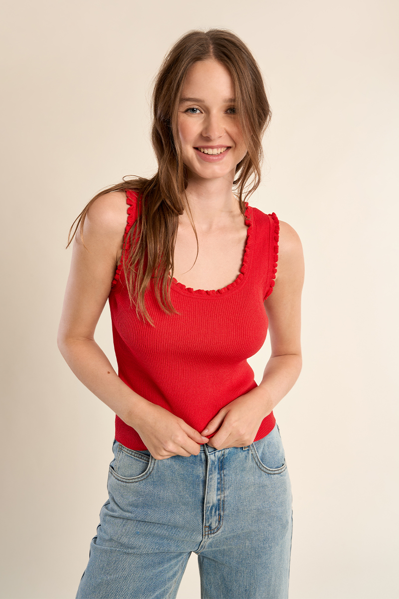 Camisole Côtelé - MOLLY BRACKEN - EF1577DP - Molly Bracken