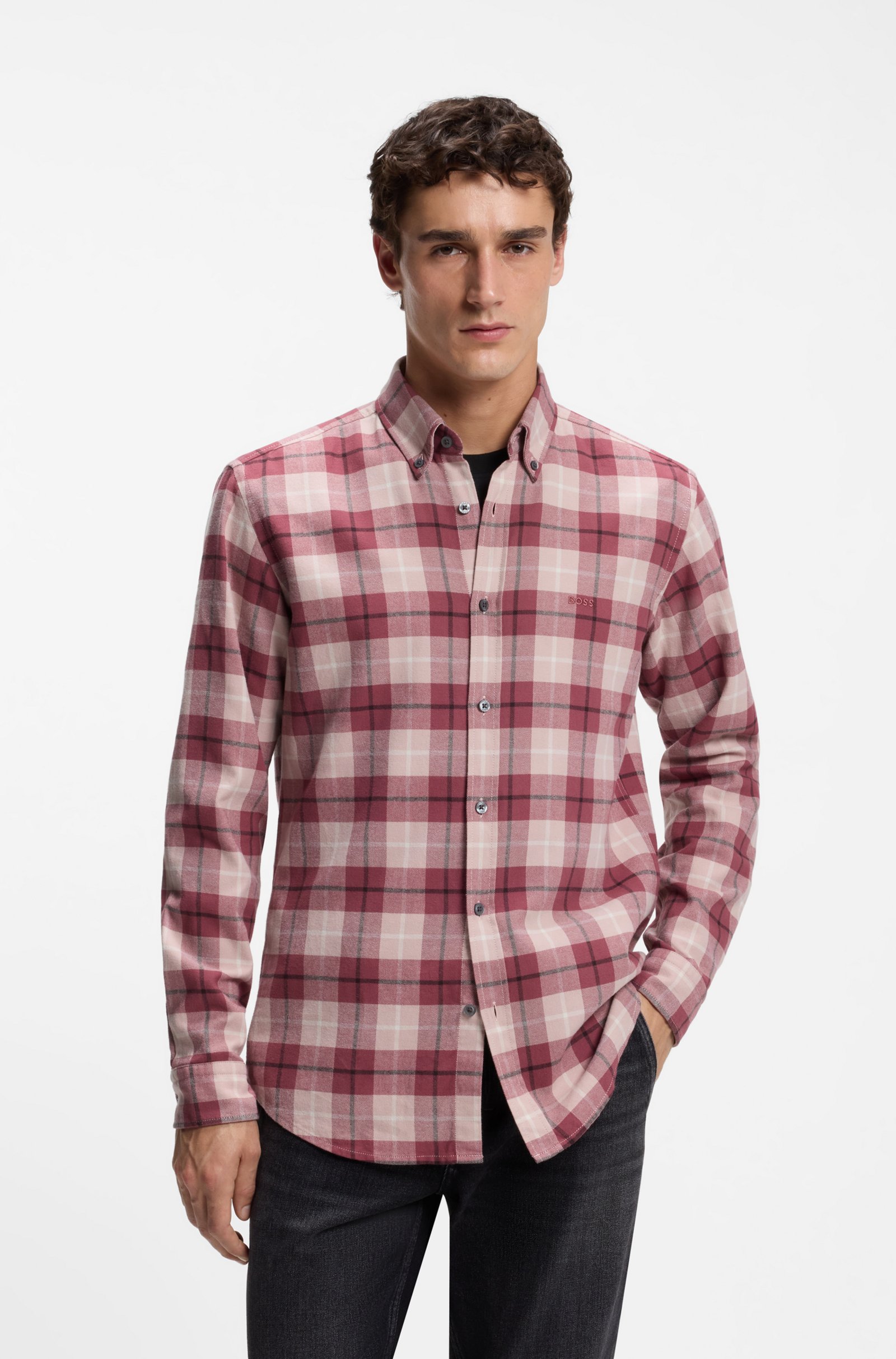 Chemise Rickert en flanelle – HUGO BOSS - 50569719-639 - Hugo Boss