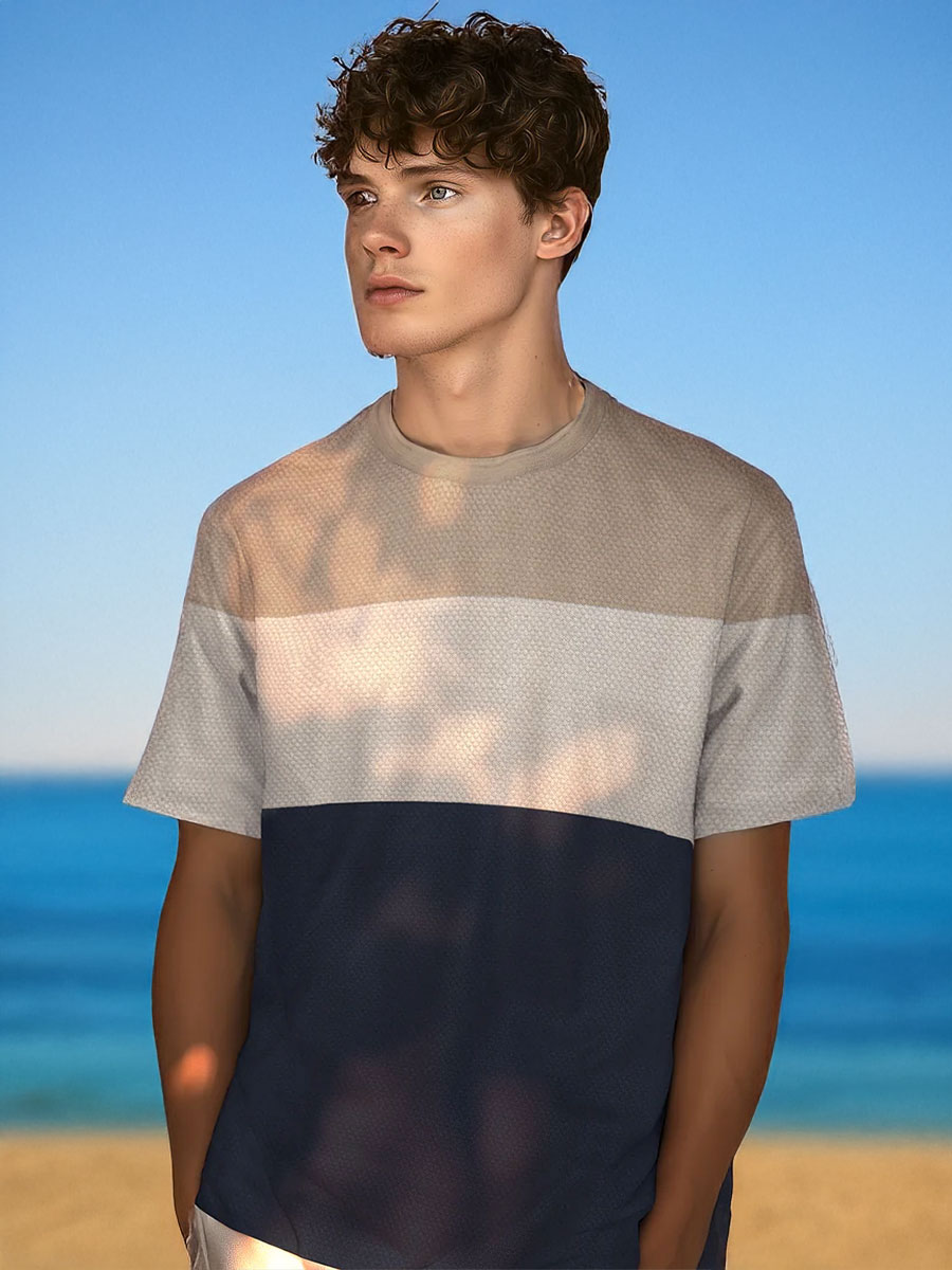 T-shirt coton texturé Andon – POINT ZÉRO - 7461160 - POINT ZERO
