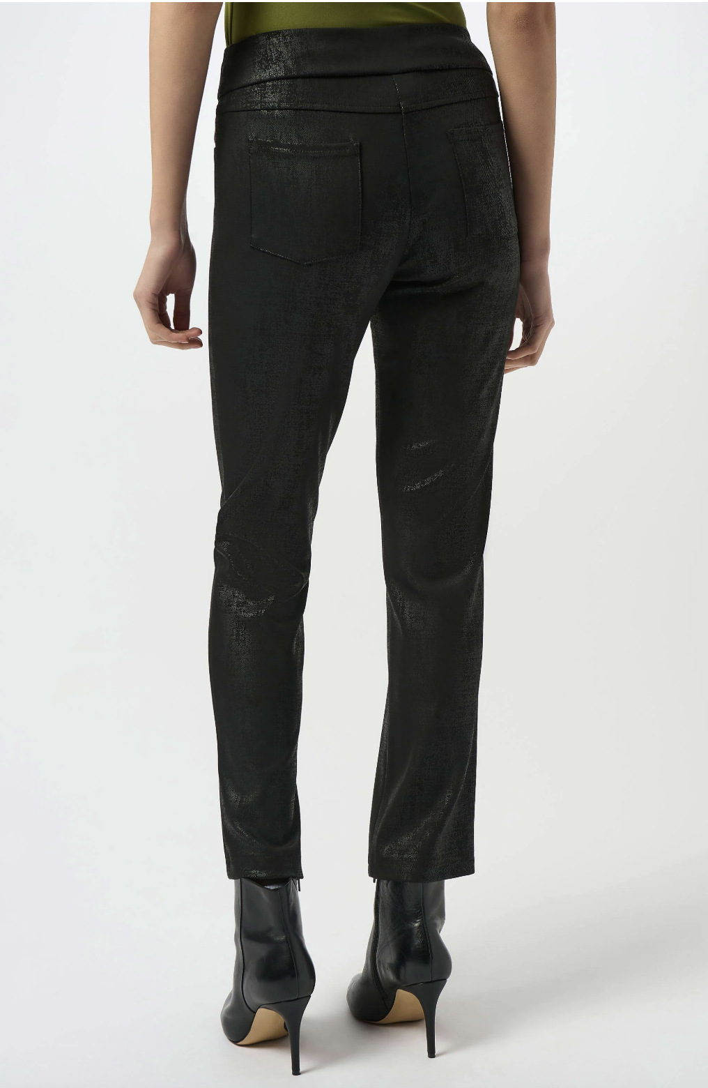 Pantalon droit à enfiler en tricot soyeux - JOSEPH RIBKOFF 