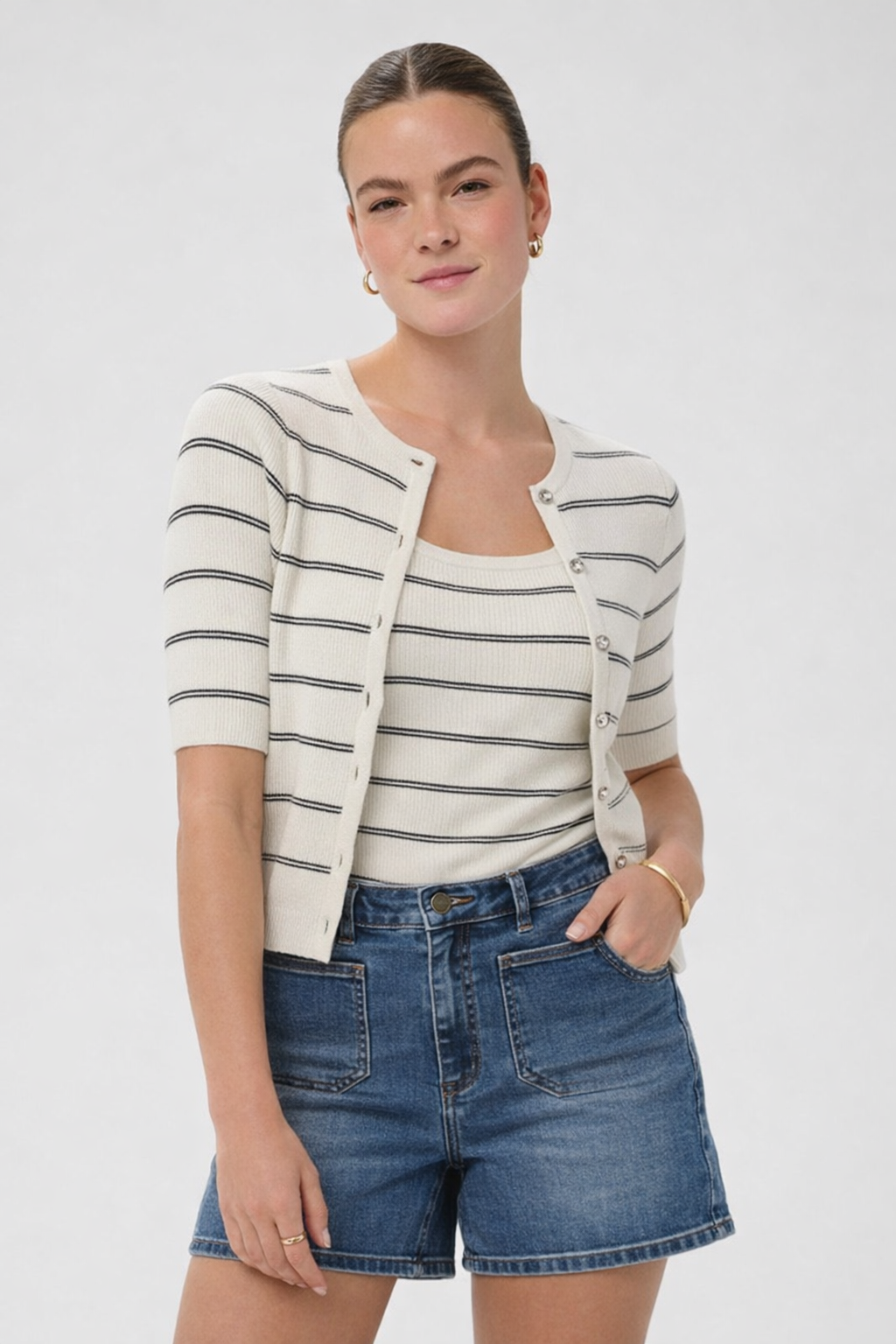 Ensemble cardigan et débardeur Morita – KAFFE - 10511594-10509948 - KAFFE