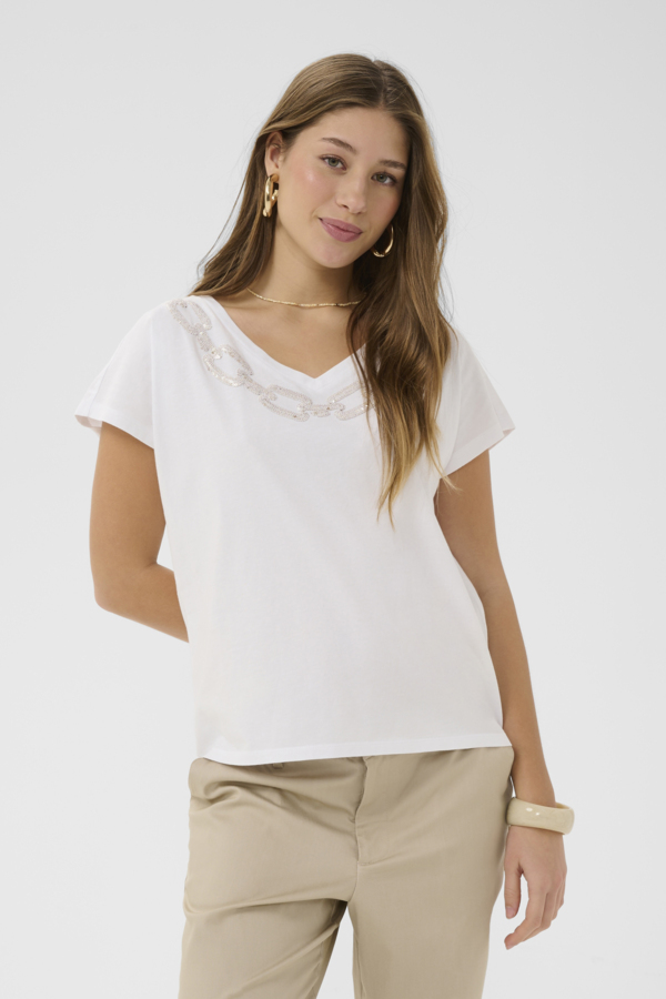 T-shirt Nibia – CREAM - 10615016 - CREAM