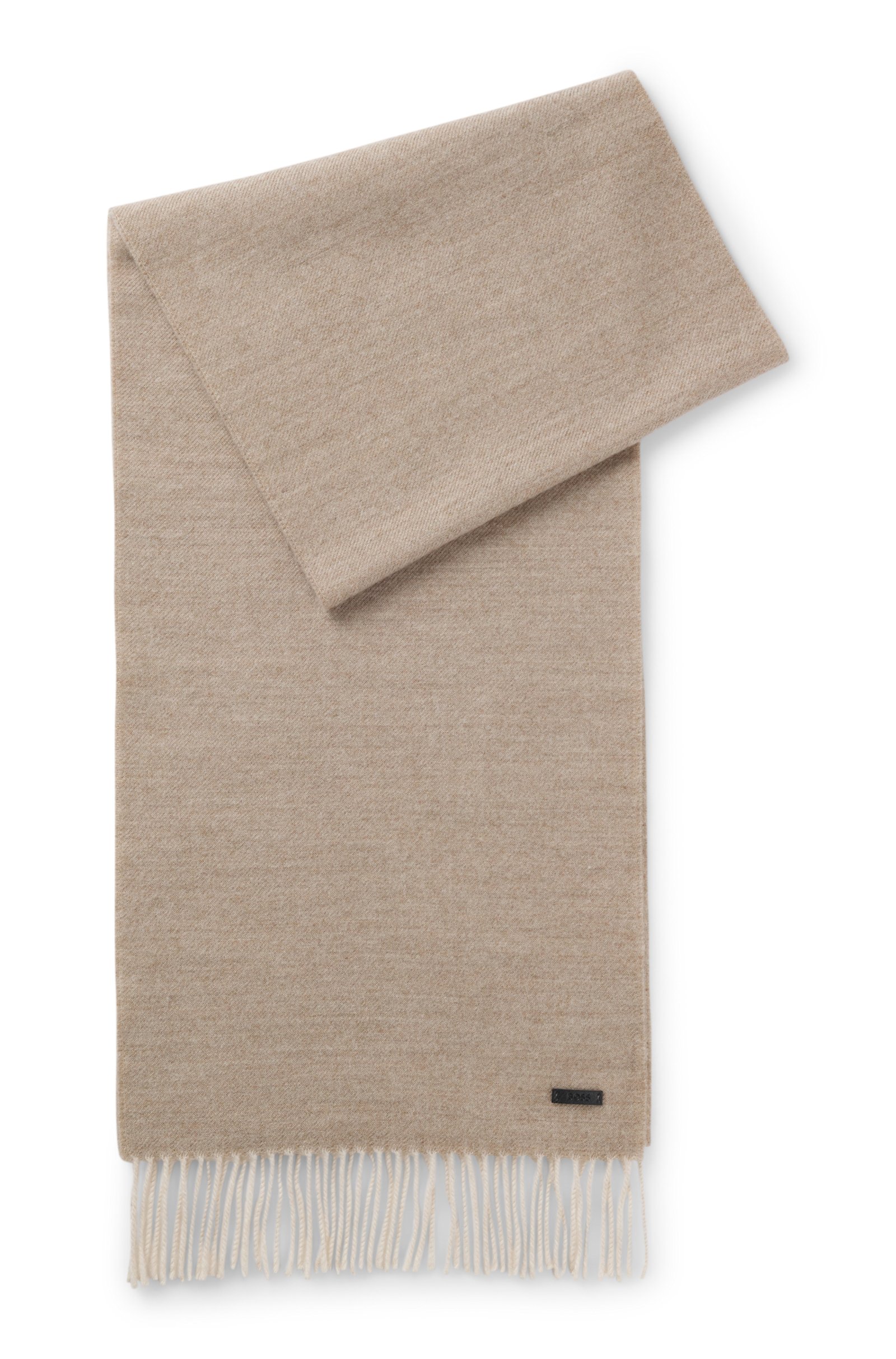 Foulard réversible en laine avec logo – HUGO BOSS - 50572414 - Hugo Boss