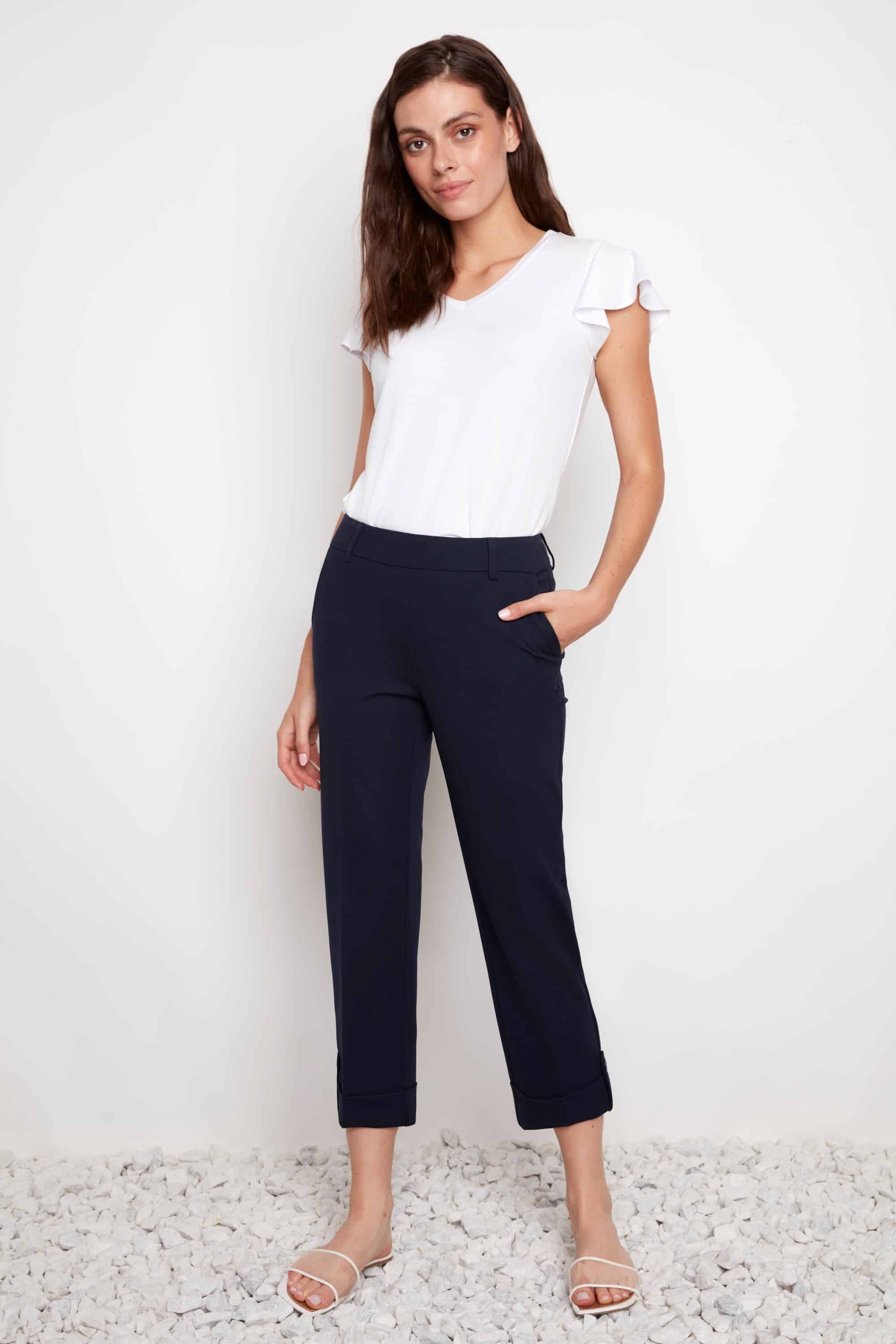 Pantalon 7/8 à poignets boutonnés - UP! - 68861 - UP