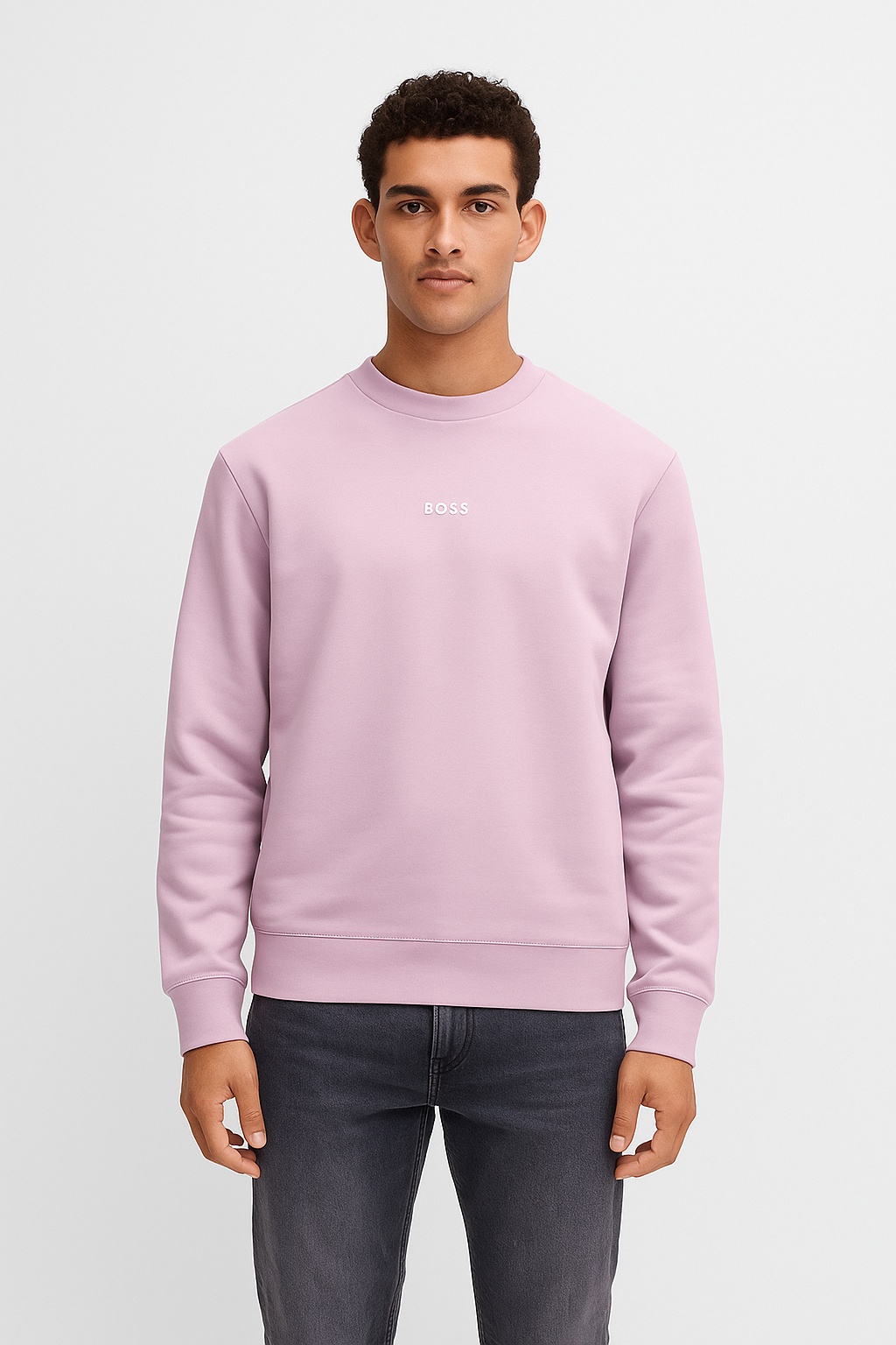 Chandail décontracté en coton terry – HUGO BOSS