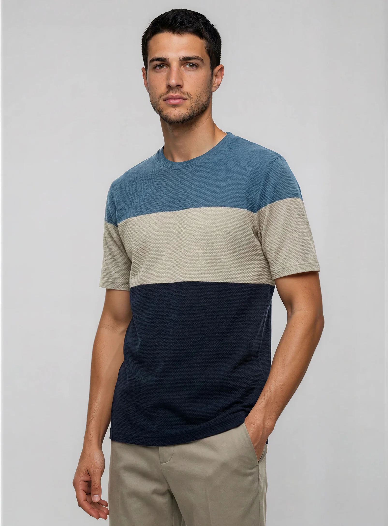 T-shirt coton texturé Andon – POINT ZÉRO - 7461160 - POINT ZERO