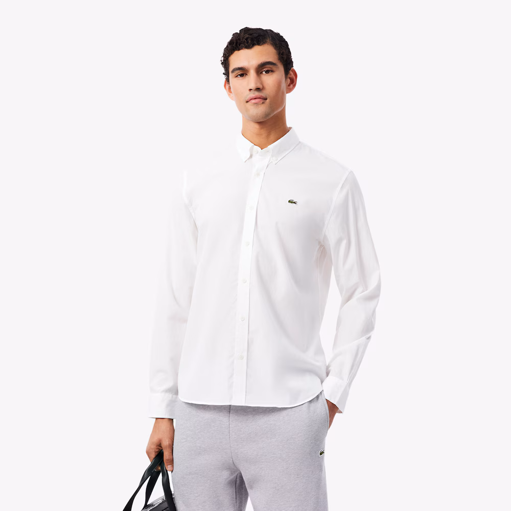 Chemise en popeline – LACOSTE - CH2316-001 - LACOSTE