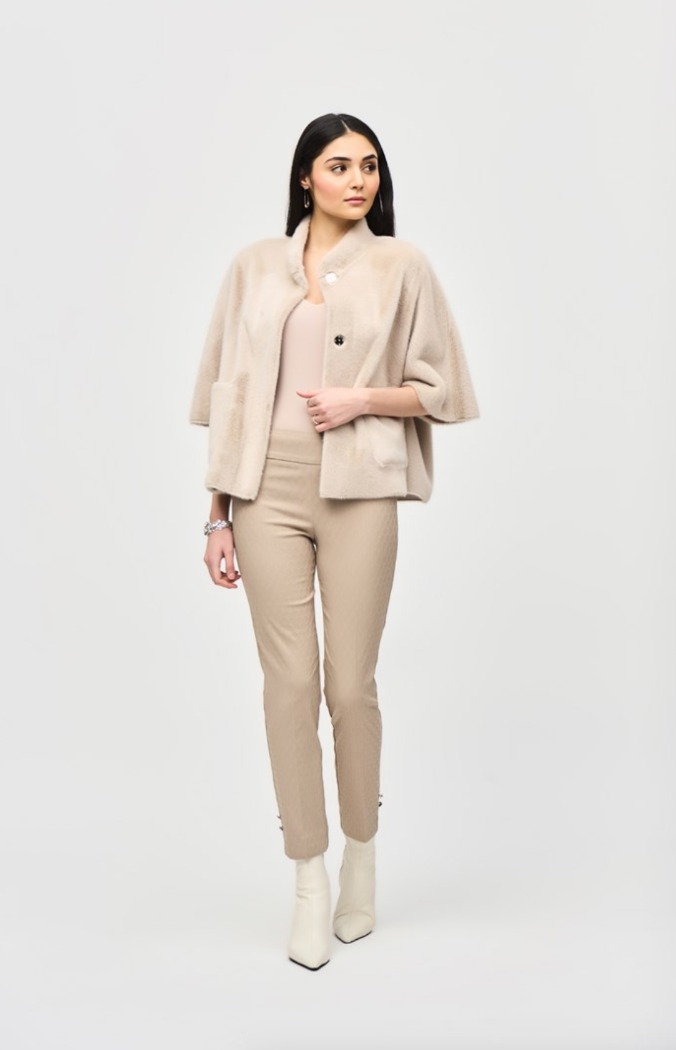 Pantalon à enfiler en jacquard texturé - JOSEPH RIBKOFF