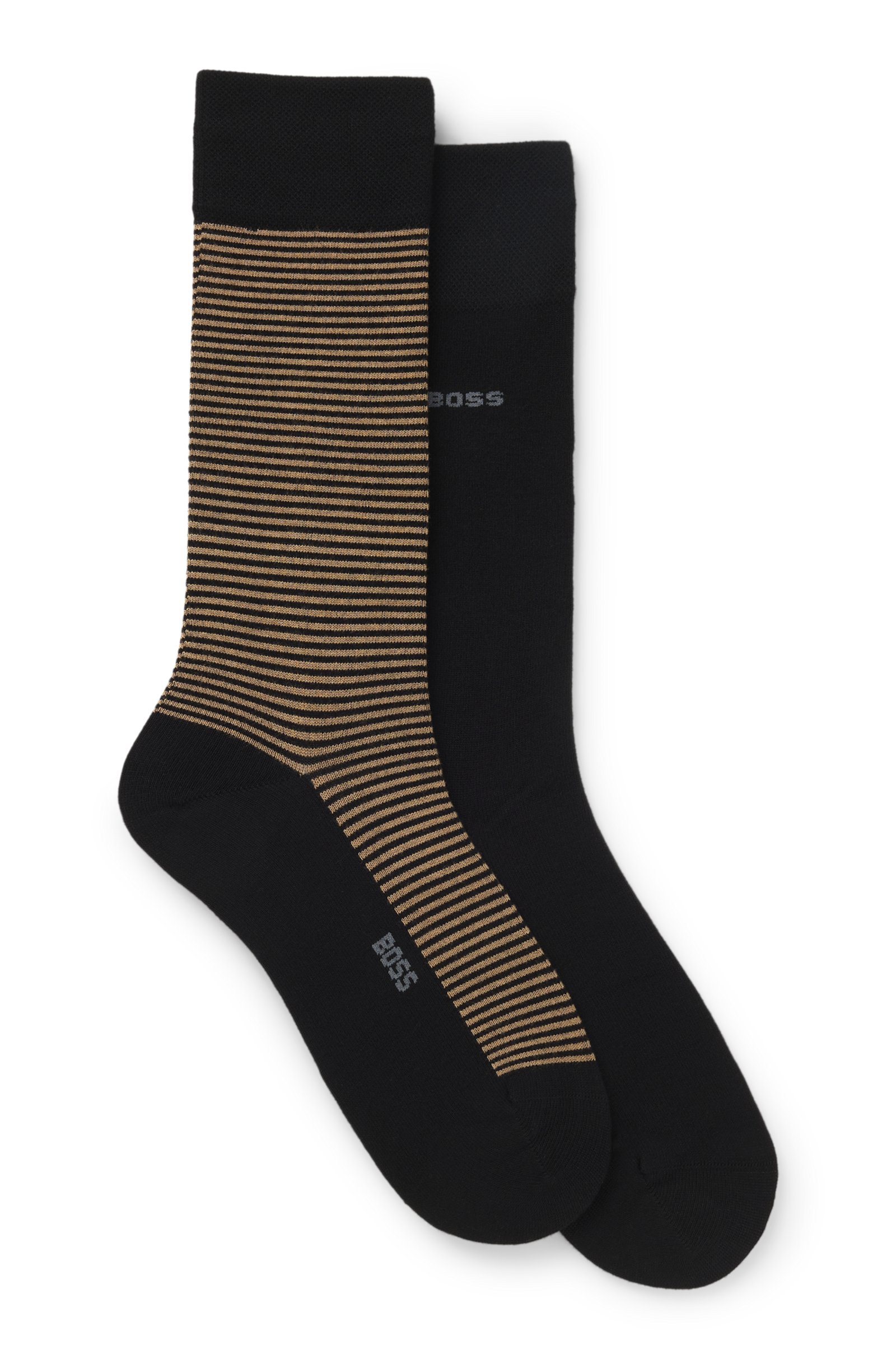 Lot de deux paires de chaussettes mi-hautes – HUGO BOSS - 50564459 - Hugo Boss