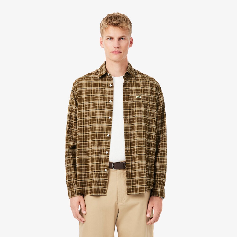 Chemise en flanelle à carreaux – LACOSTE