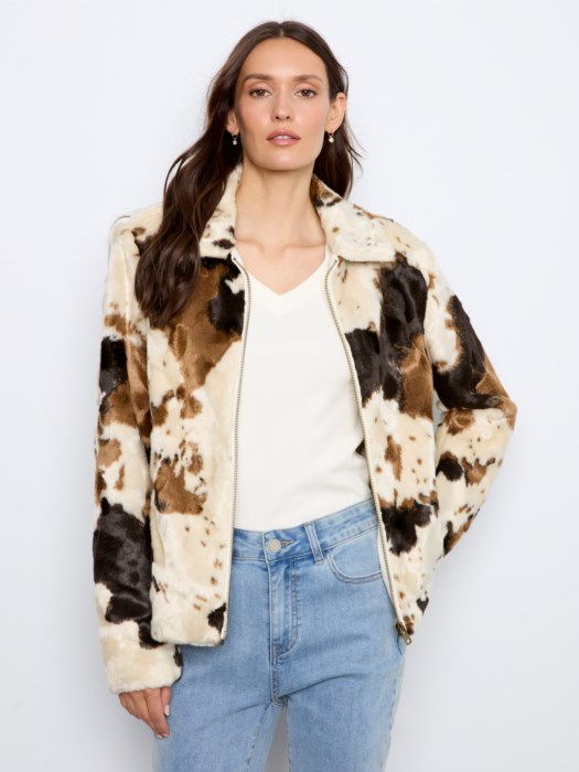 Veste en fausse fourrure – CHARLIE B - C6441 - Charlie B