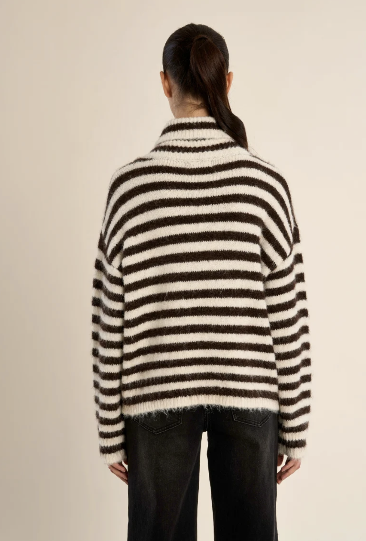 Pull à col roulé rayé - MOLLY BRACKEN