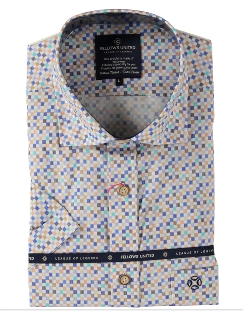 Chemise à motifs géométriques - FELLOWS UNITED - 6631 - Fellows United