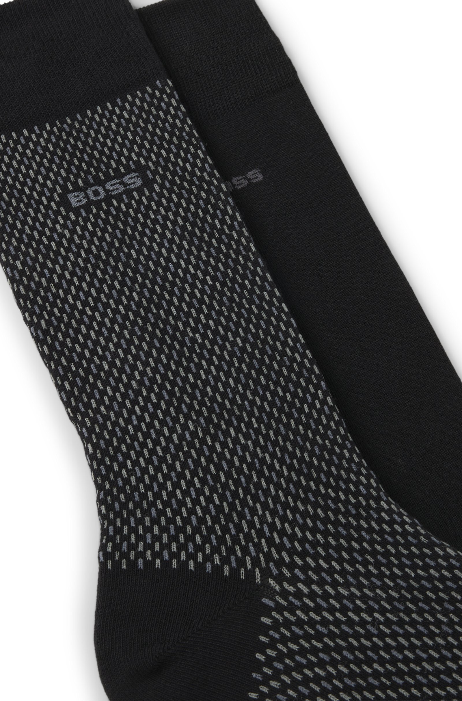Lot de deux paires de bas mi-mollet – HUGO BOSS