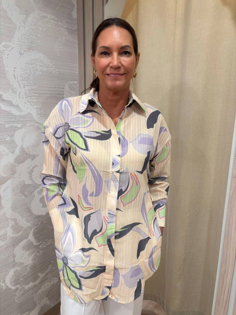 Blouse tunique impirmée - LEZALEZ - 3216e - Lez a Lez