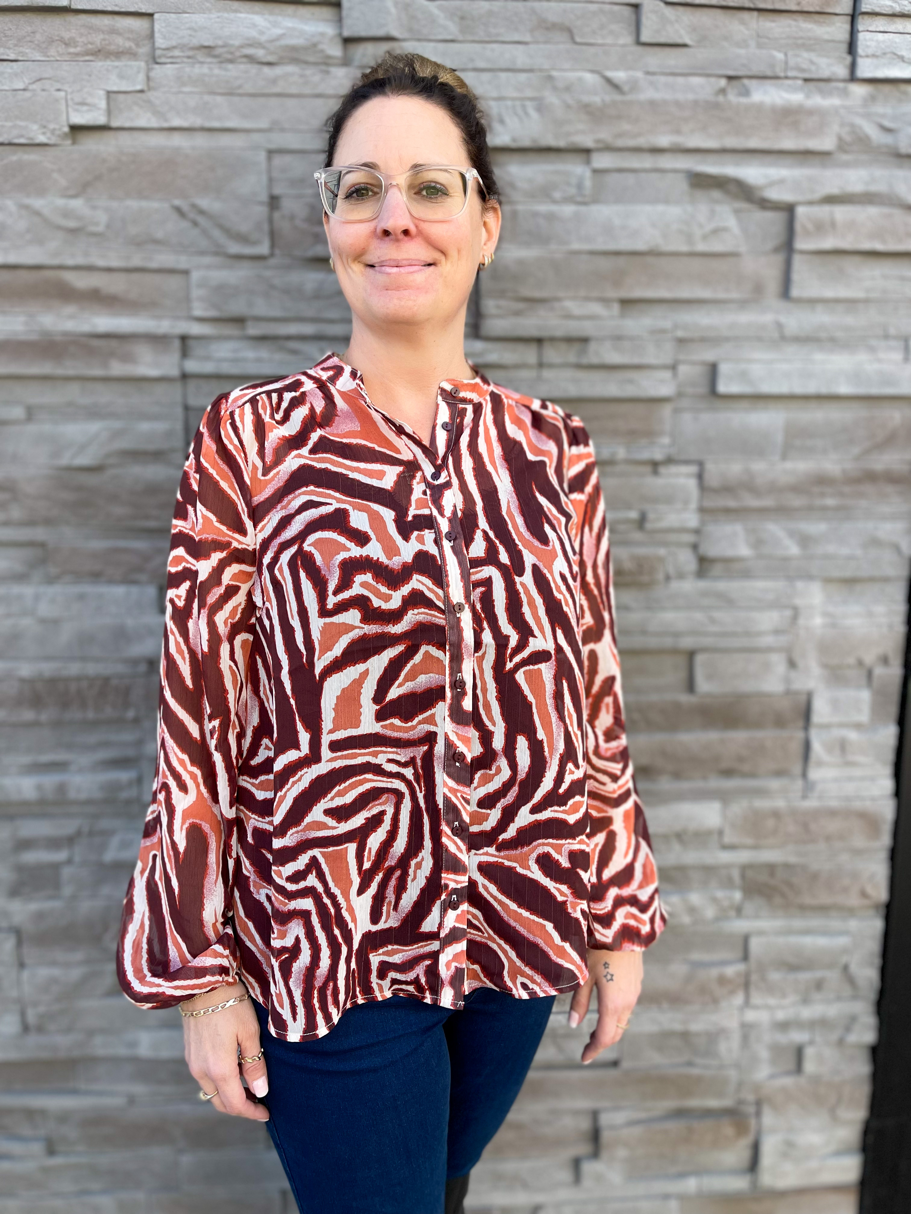 Blouse rain zébré - SAINT-TROPEZ - - Saint-Tropez