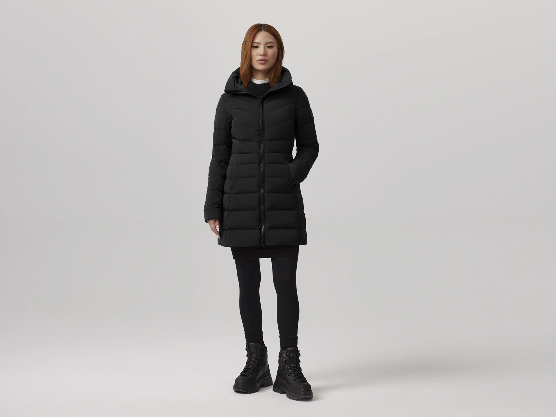 Manteau goose femme sale