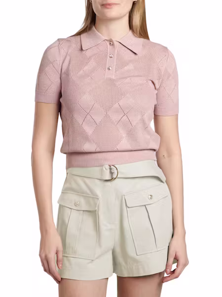 Chandail polo Melody manches courtes – GUESS