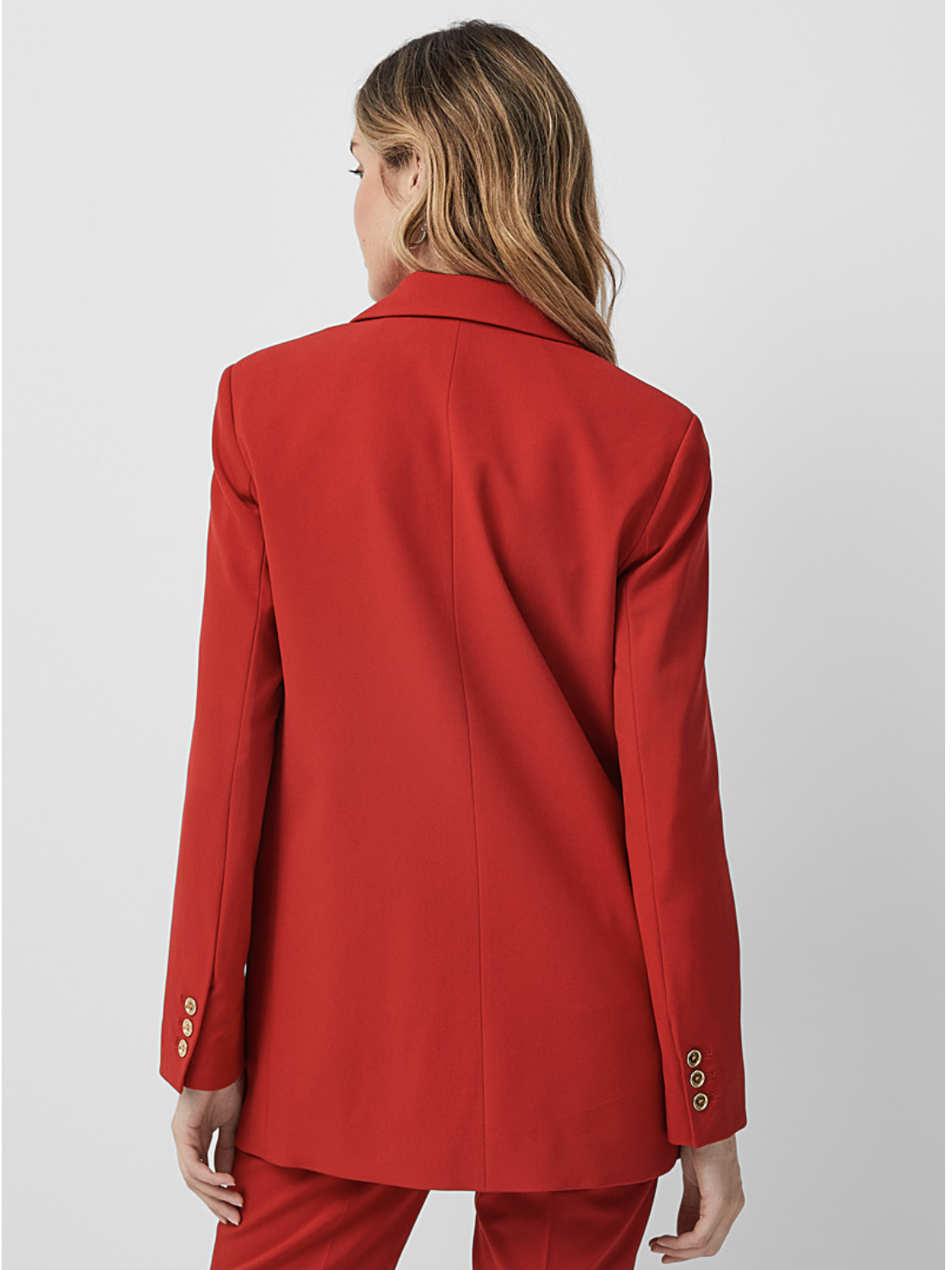 Veston rouge cerise avec boutons dorés - MICHAEL KORS&nbsp;