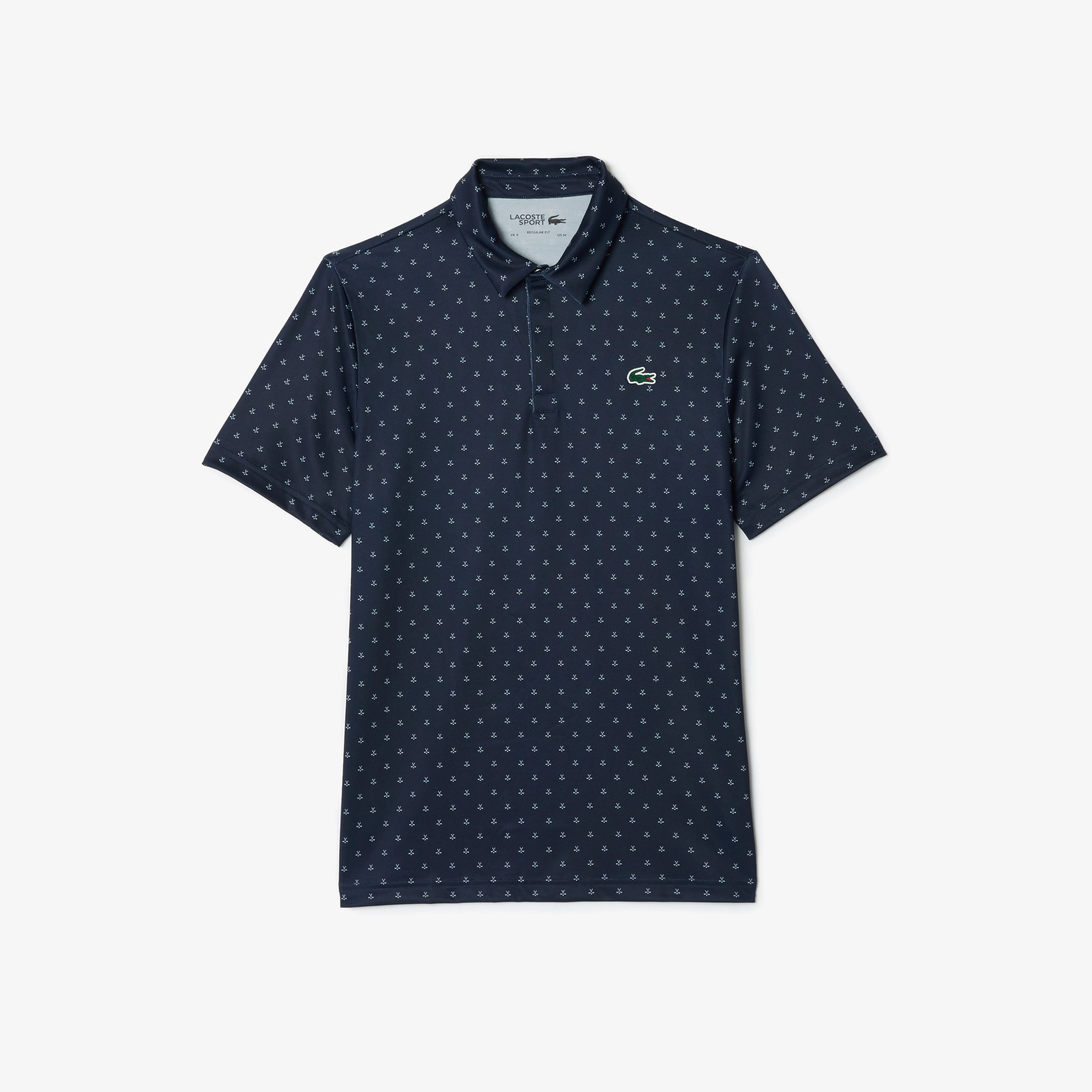 Polo imprimé en polyester recyclé - LACOSTE