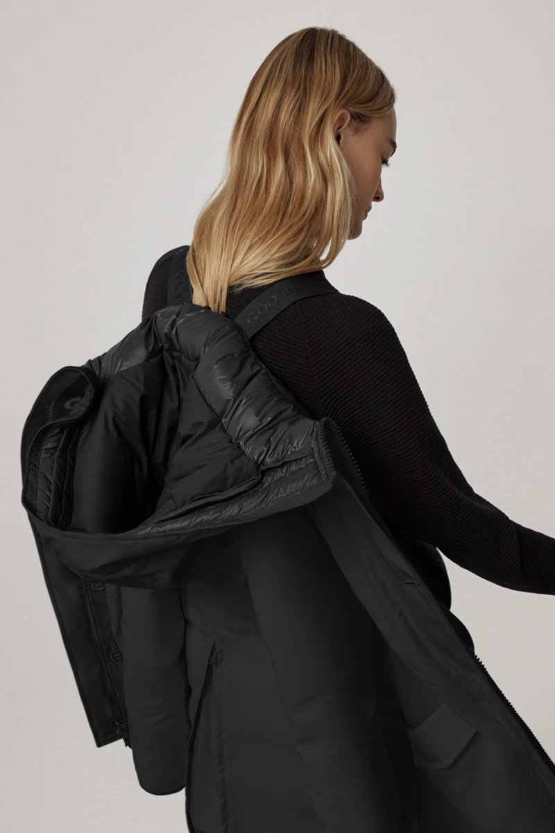 Manteau ROSSCLAIR noir sans fourrure - CANADA GOOSE 
