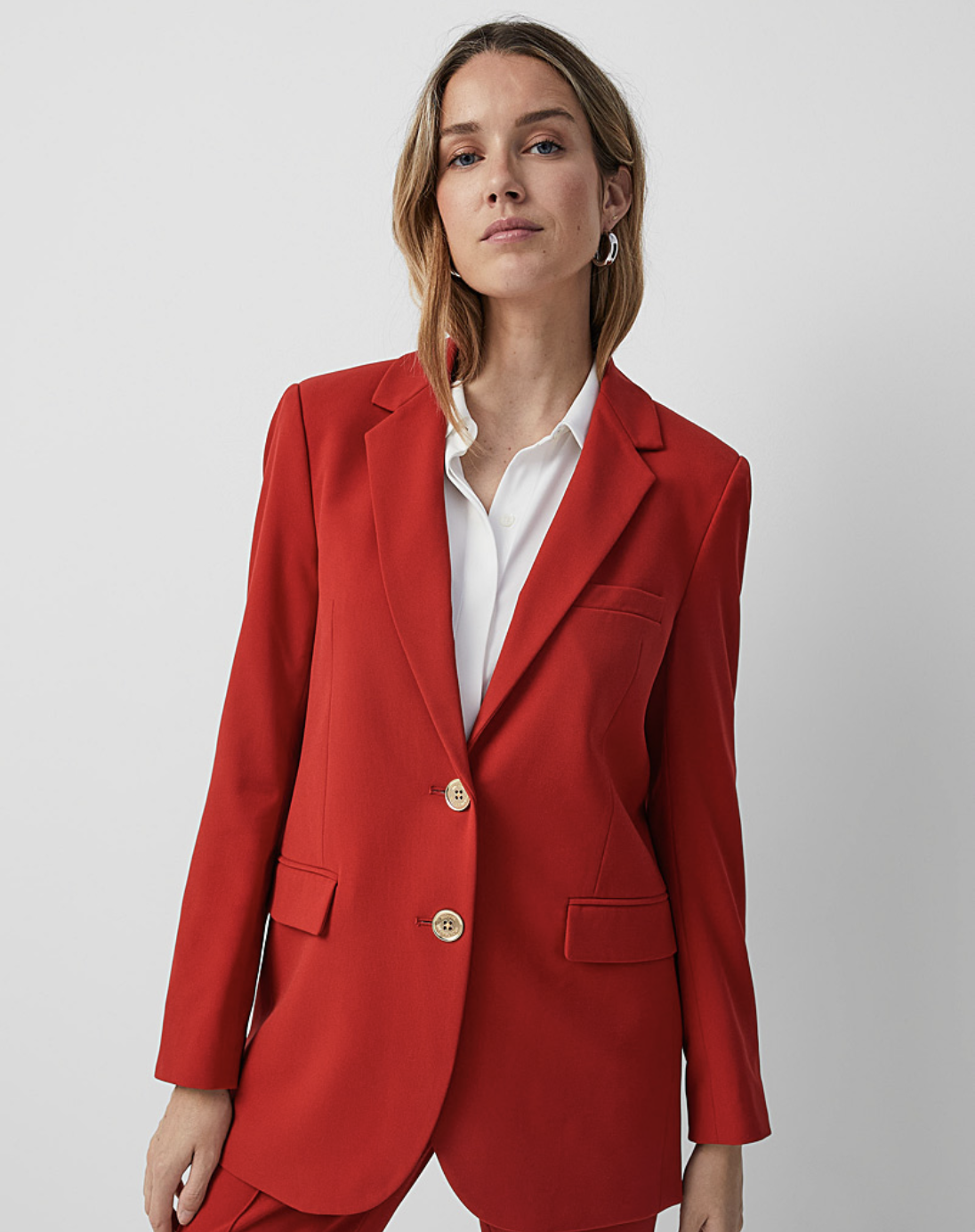 Veston rouge cerise avec boutons dorés - MICHAEL KORS&nbsp;