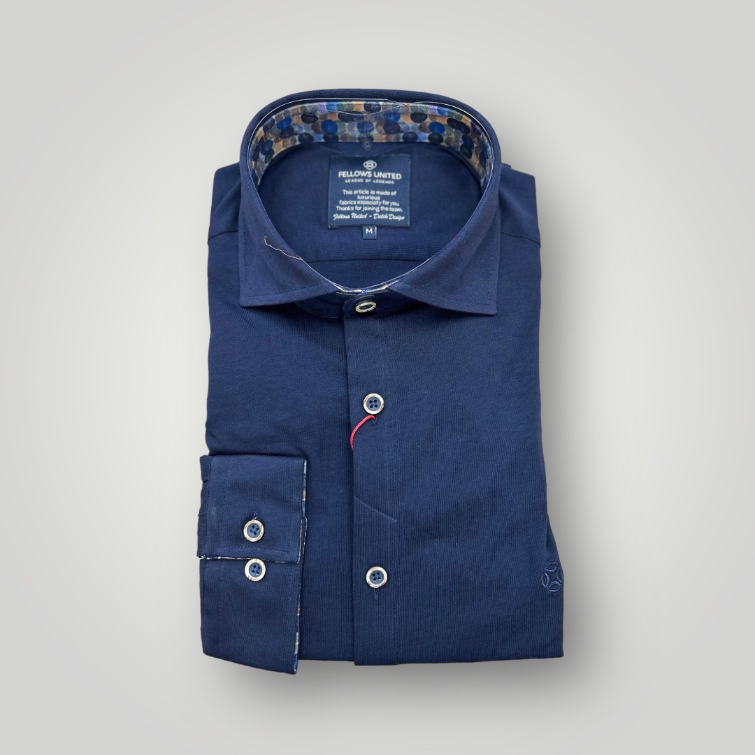 Chemise jersey bleu marine - FELLOWS UNITED - 17276 - Fellows United