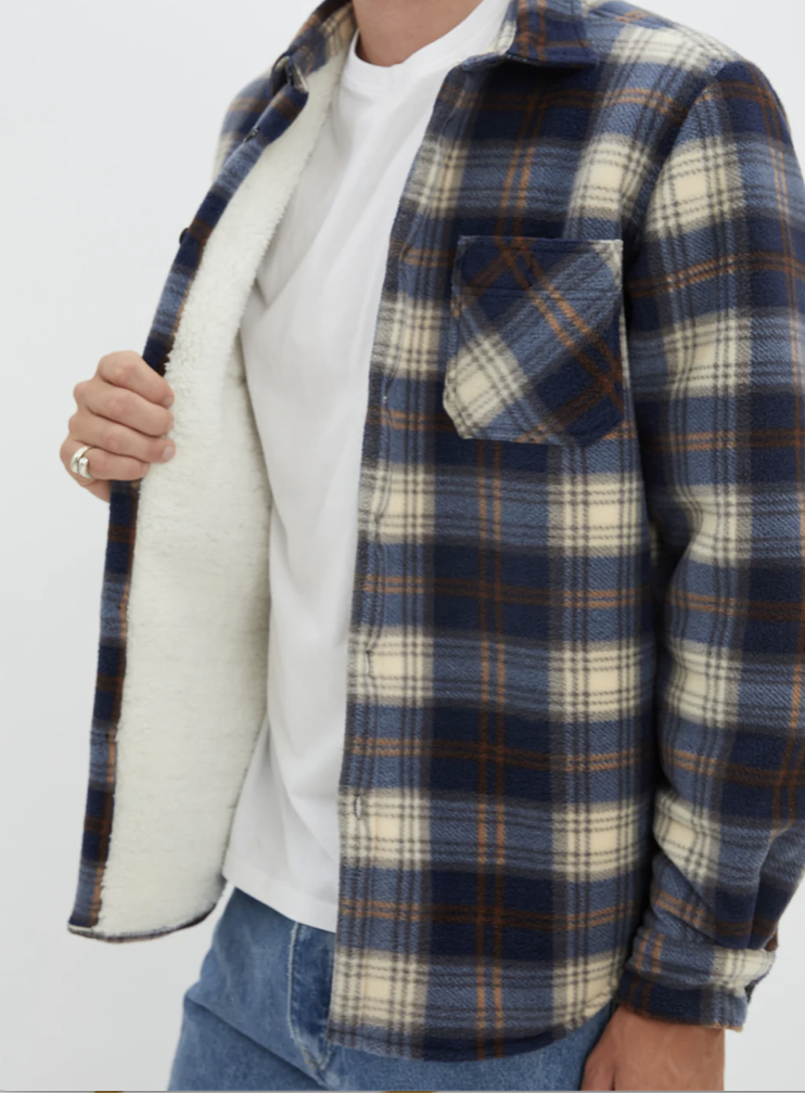 Chemise flanelle doublée pour homme - POINT ZÉRO&nbsp;