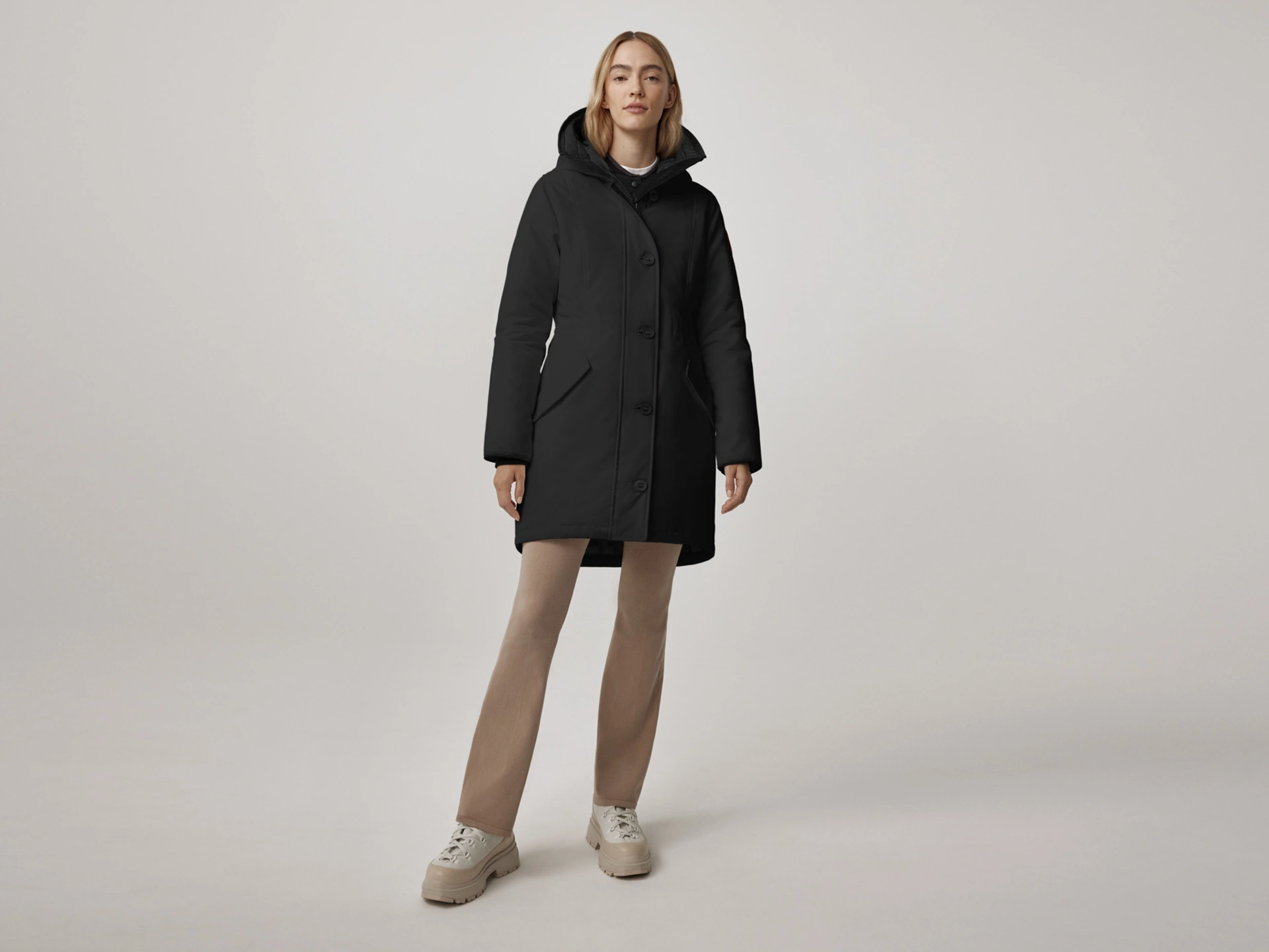 Manteau ROSSCLAIR noir sans fourrure - CANADA GOOSE 