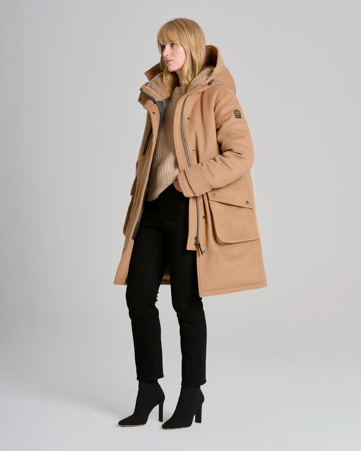 Manteau d'hiver Mahikan chameau - KANUK 