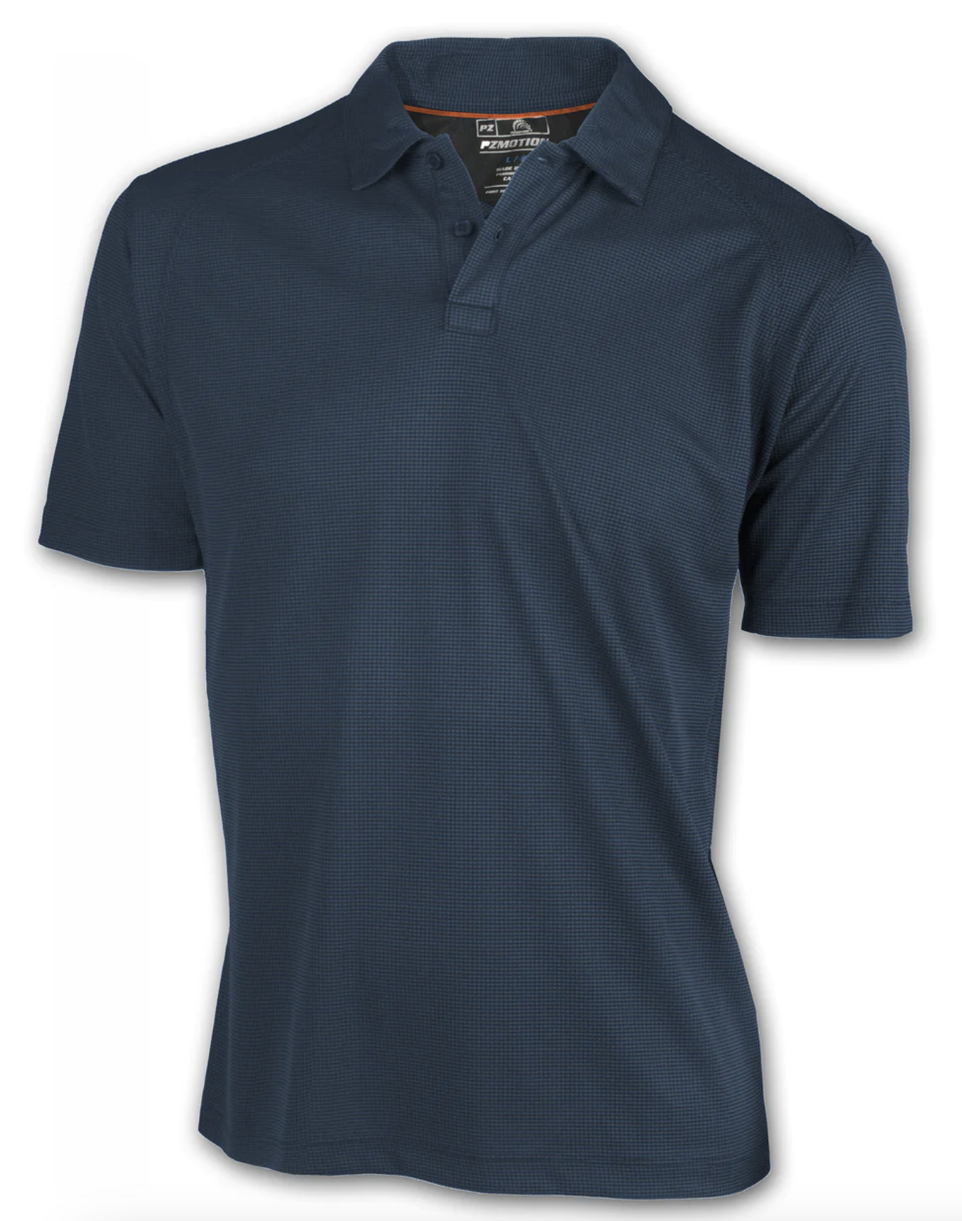 Polo gaufré marine - POINT ZERO - - POINT ZERO